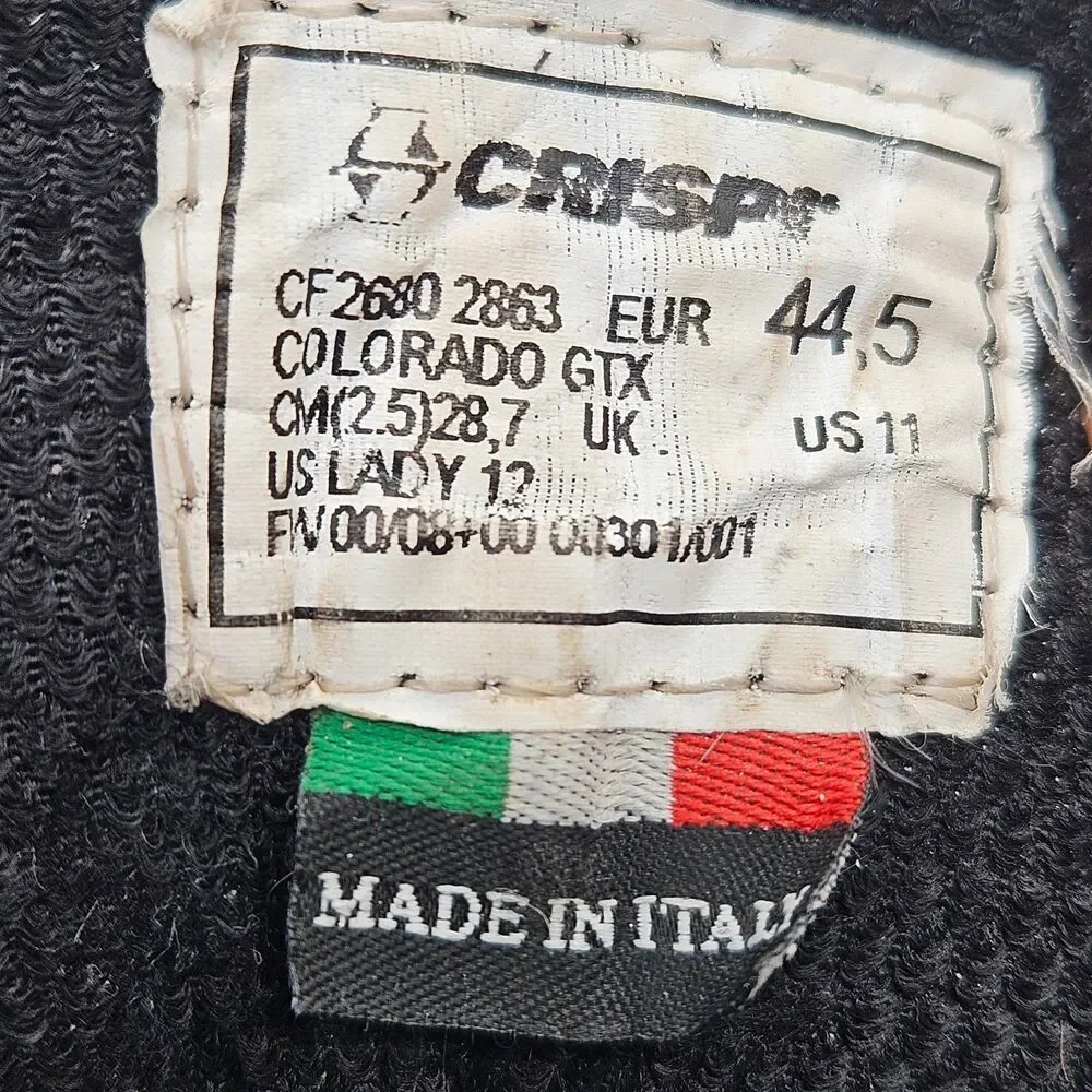 Crispi CF2680 Men's 11 Ladies 12 Colorado GTX Non Insulated Hunting Hiking Boots